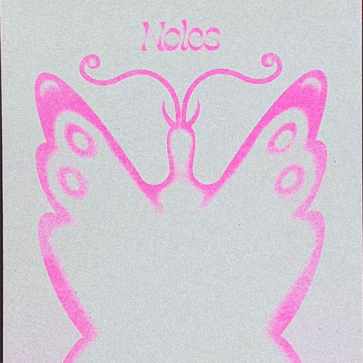 The Butterfly Notepad (Pink Riso)