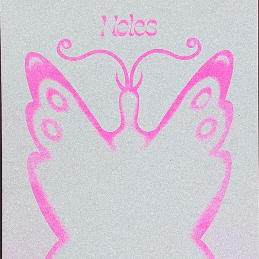 The Butterfly Notepad (Pink Riso)