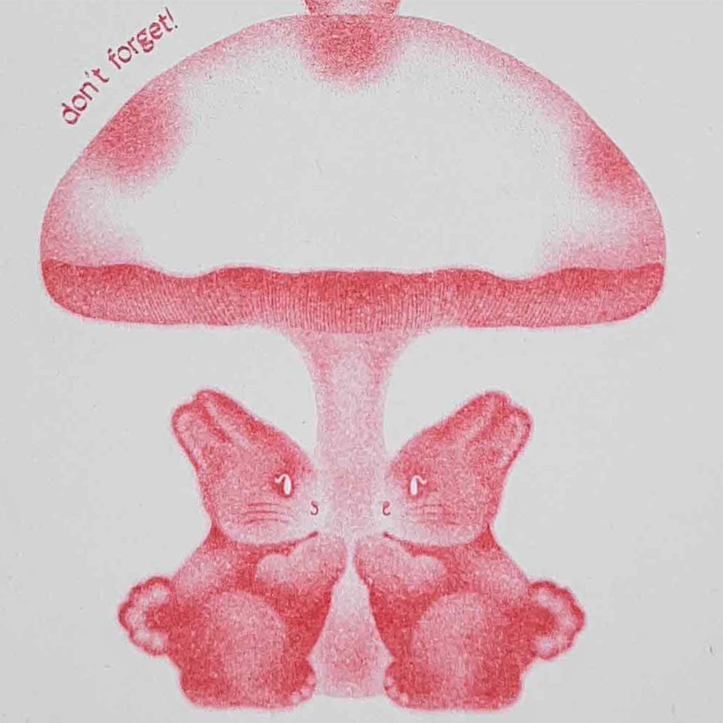 Buddy Rabbit Notepad (Red Riso)