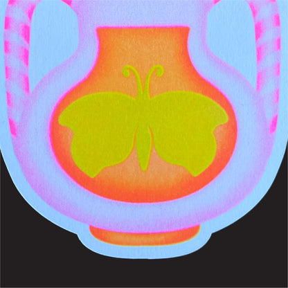 Risograph Print: All the happiness in the world