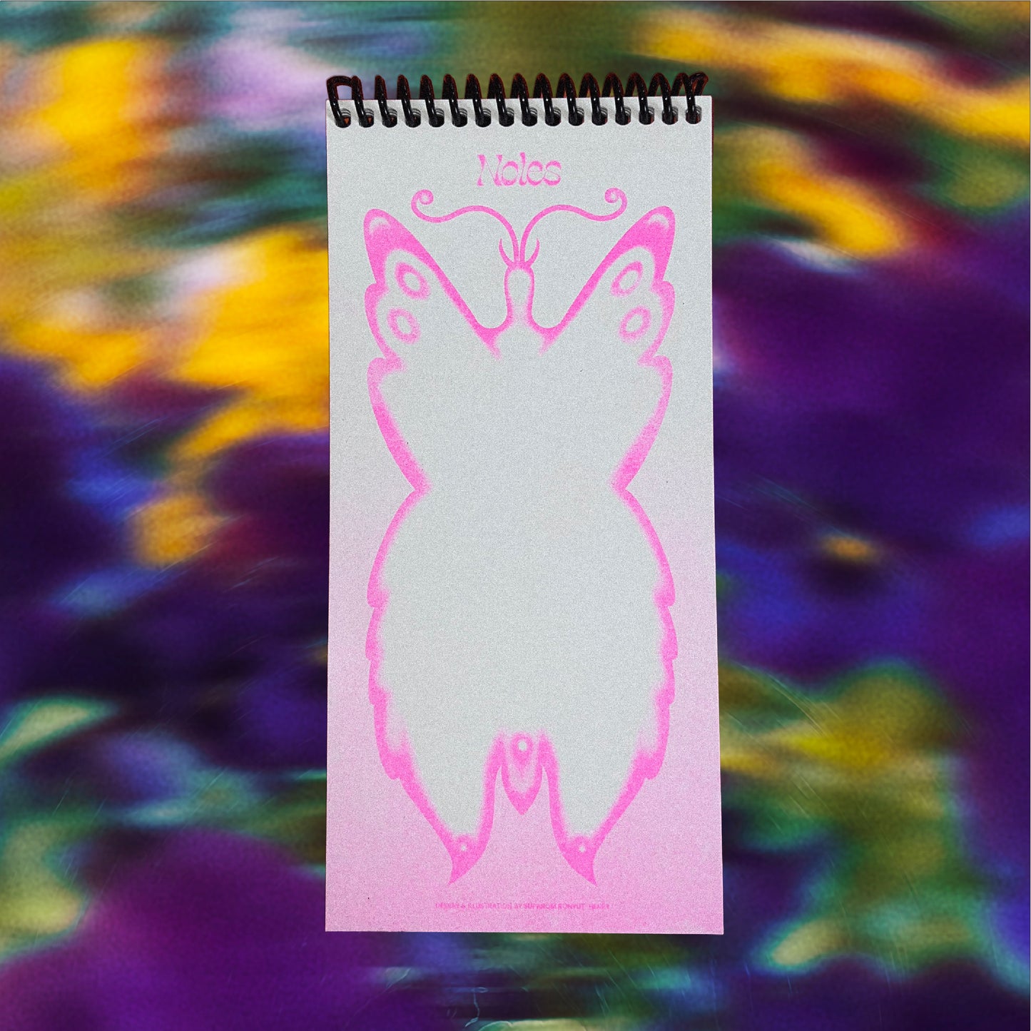 The Butterfly Notepad (Pink Riso)