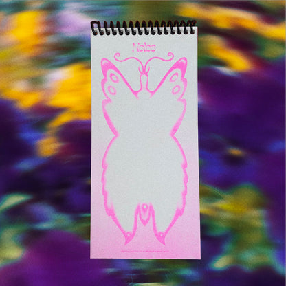 The Butterfly Notepad (Pink Riso)