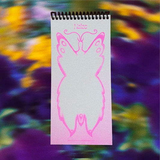 The Butterfly Notepad (Pink Riso)