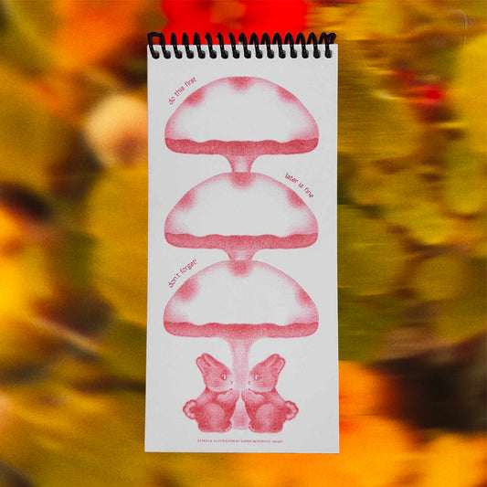 Buddy Rabbit Notepad (Red Riso)