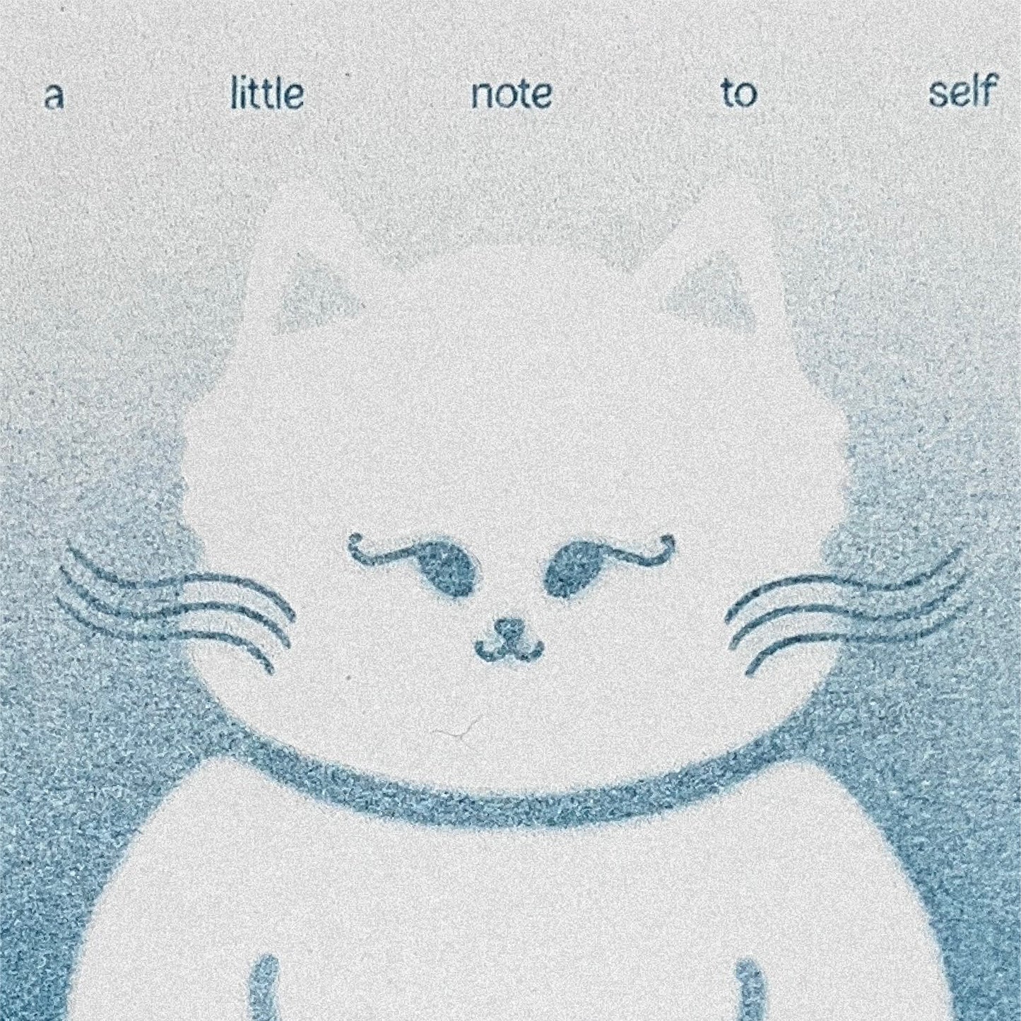 Kitty Cat Notepad (Teal Riso)