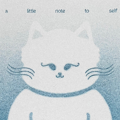 Kitty Cat Notepad (Teal Riso)
