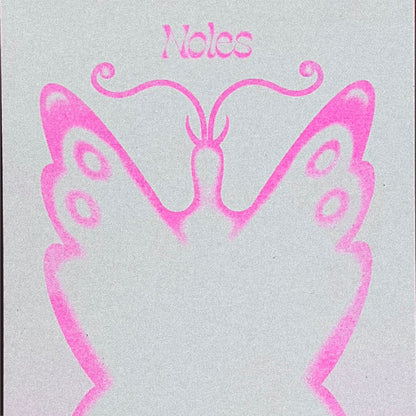 The Butterfly Notepad (Pink Riso)