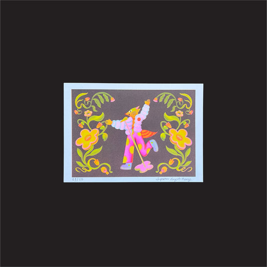 Risograph Print: Woodland Series - Foxy - The Vocalist