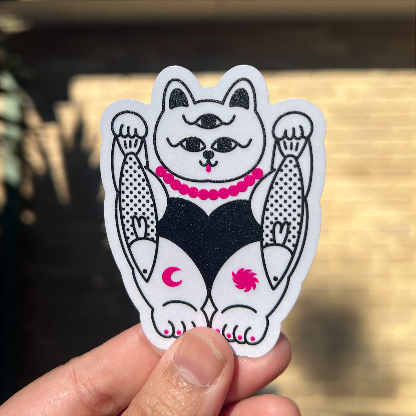 Three-Eyed Kitten Sticker